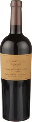 Bottle of Anakota Helena Montana Vineyard Cabernet Sauvignon from search results