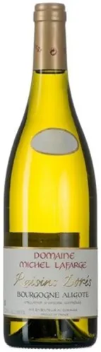 Bottle of Domaine Michel Lafarge Raisins Dorés Bourgogne Aligotéwith label visible