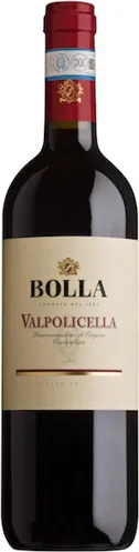 Bottle of Bolla Valpolicellawith label visible