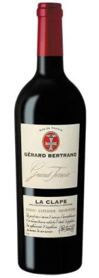 Bottle of Gérard Bertrand Grand Terroir La Clape Syrah - Carignan - Mourvedrewith label visible