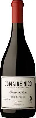 Bottle of Domaine Nico Grand Père Pinot Noirwith label visible