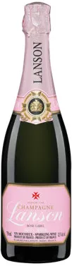 Bottle of Lanson Le Rosé Champagnewith label visible