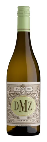 Bottle of DeMorgenzon DMZ Sauvignon Blancwith label visible