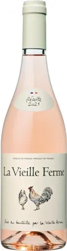 Bottle of La Vieille Ferme Roséwith label visible