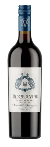Bottle of Rock & Vine Cabernet Sauvignonwith label visible