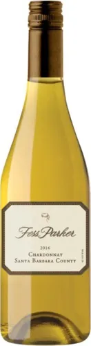 Bottle of Fess Parker Santa Barbara County Chardonnaywith label visible