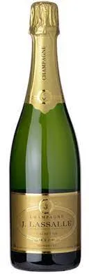Bottle of J. Lassalle Cachet Or Brut Champagne Premier Cruwith label visible