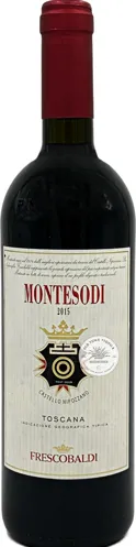 Bottle of Castello Nipozzano Montesodiwith label visible