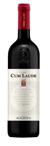 Bottle of Banfi Cum Laudewith label visible