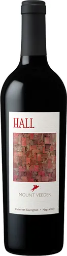 Bottle of Hall Mount Veeder Cabernet Sauvignonwith label visible