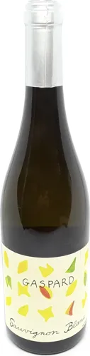 Bottle of Gaspard Sauvignon Blancwith label visible