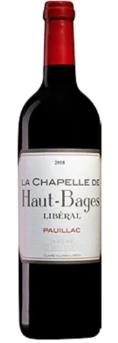 Bottle of Château Haut-Bages Libéral La Chapelle de Bages Pauillacwith label visible