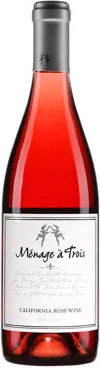 Bottle of Ménage à Trois Roséwith label visible