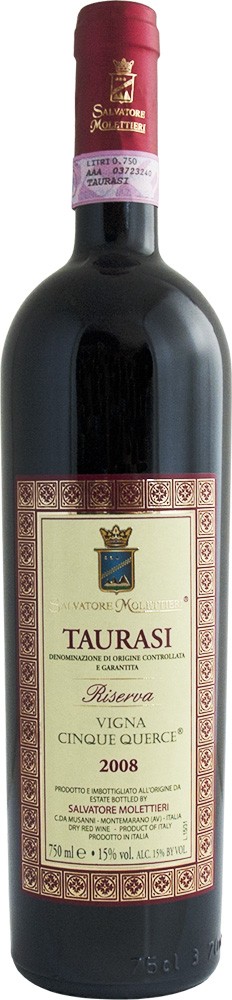 Bottle of Salvatore Molettieri Taurasi Vigna Cinque Querce Riserva from search results