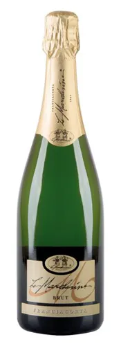 Bottle of Le Marchesine Franciacorta Brutwith label visible