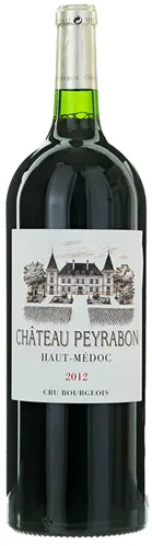 Bottle of Château Peyrabon Haut-Médocwith label visible
