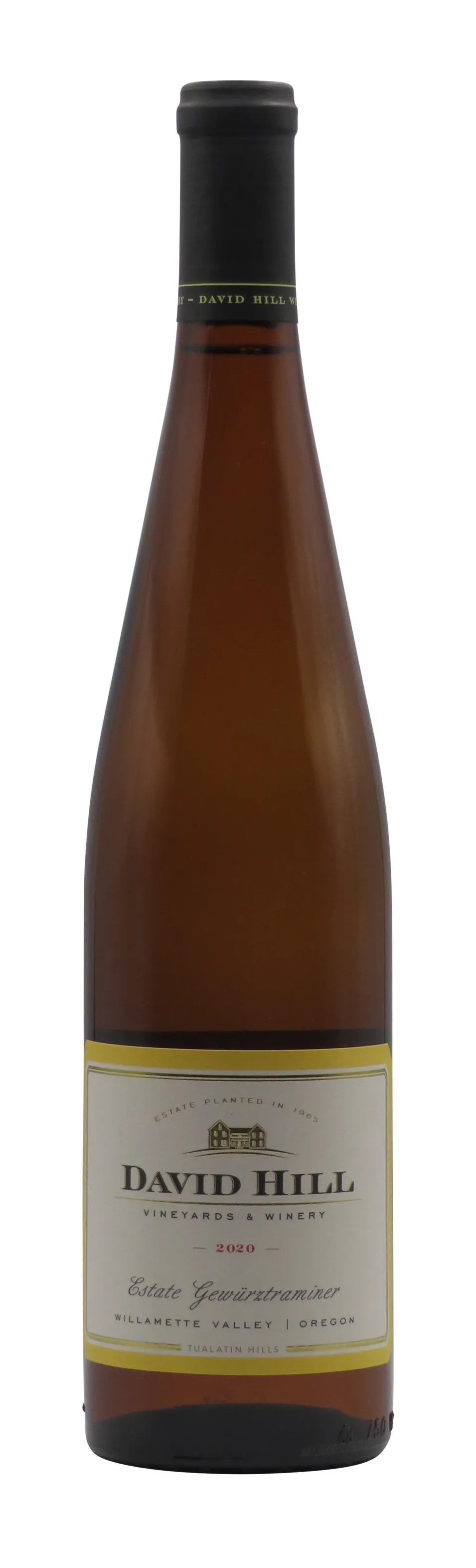 Bottle of David Hill Estate Gewürztraminer from search results