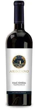 Bottle of Arínzano Hacienda de Arínzano Tintowith label visible