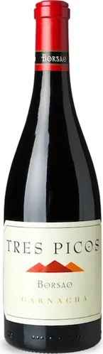 Bottle of Borsao Bodegas Tres Picos Garnachawith label visible
