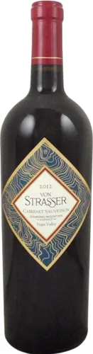 Bottle of Von Strasser Cabernet Sauvignonwith label visible