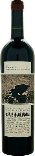 Bottle of Sine Qua Non Raven Series Grenache from search results