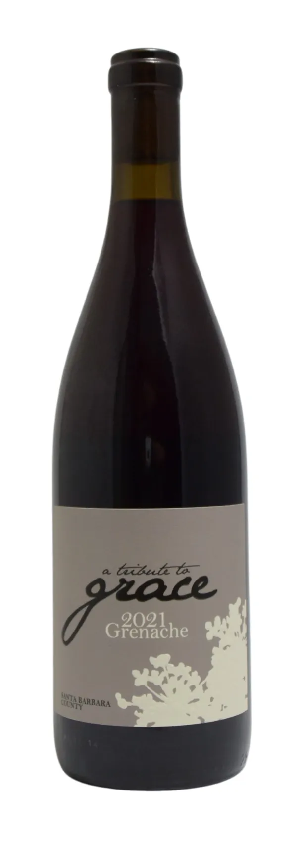 Bottle of A Tribute to Grace Grenachewith label visible