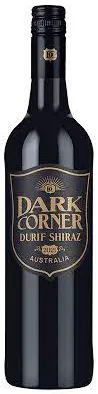 Bottle of Dark Corner Durif - Shirazwith label visible
