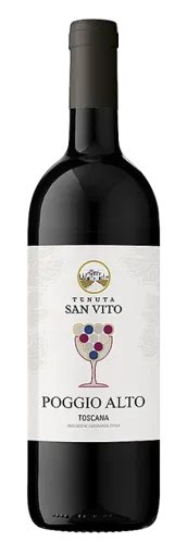 Bottle of Tenuta San Vito Poggio Alto Toscanawith label visible