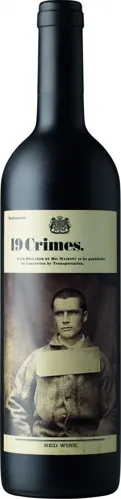 Bottle of 19 Crimes Red Blendwith label visible