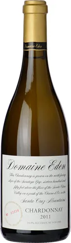 Bottle of Mount Eden Vineyards Domaine Eden Chardonnaywith label visible