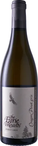 Bottle of The Eyrie Vineyards Pinot Griswith label visible