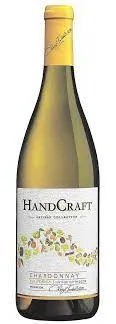 Bottle of HandCraft Chardonnaywith label visible