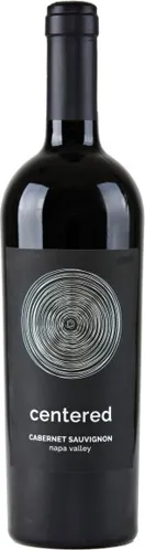 Bottle of Centered Cabernet Sauvignonwith label visible