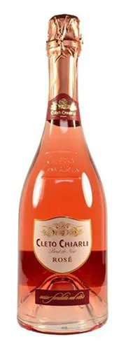 Bottle of Cleto Chiarli Brut de Noir Roséwith label visible
