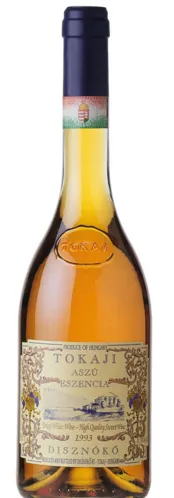 Bottle of Disznókó Tokaji Aszú Eszenciawith label visible