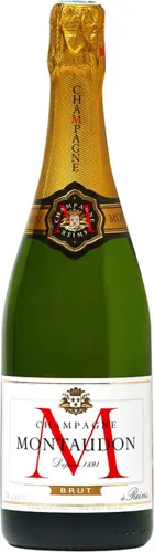 Bottle of Montaudon Brut Champagnewith label visible