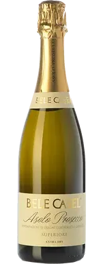 Bottle of Bele Casel Asolo Prosecco Superiore Extra Drywith label visible