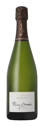 Bottle of Rémy Massin et Fils Tradition Brut Champagnewith label visible