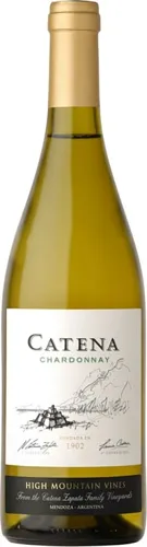 Bottle of Catena Chardonnaywith label visible