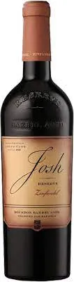 Bottle of Josh Cellars Reserve Bourbon Barrel Aged Zinfandel from search results