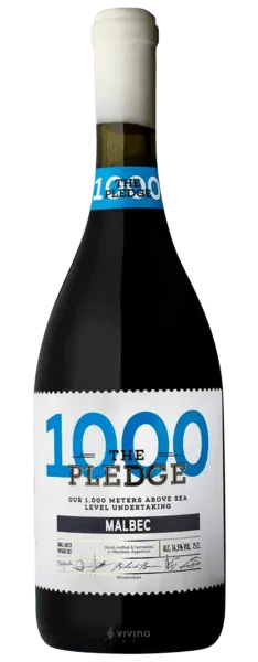 Bottle of Grand Domaine The Pledge 1000 Malbec from search results