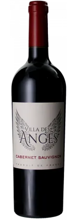 Bottle of Villa des Anges Cabernet Sauvignonwith label visible