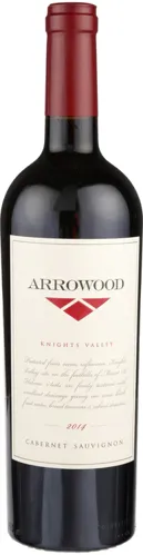 Bottle of Arrowood Knights Valley Cabernet Sauvignonwith label visible