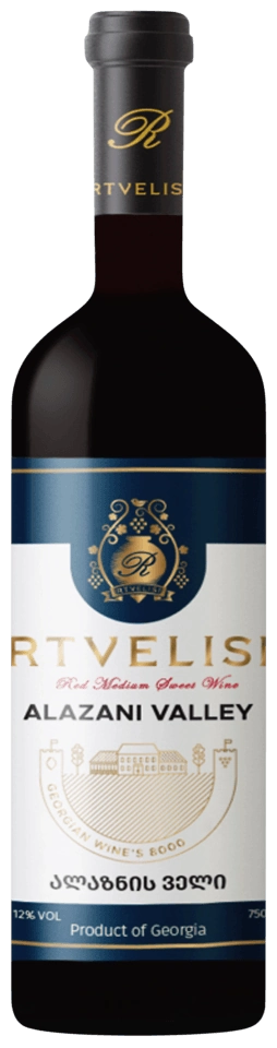 Rtvelisi (რთველისი) Alazani Valley Red Medium Sweet (ალაზნის ველი წითელი საშუალო ტკბილი)