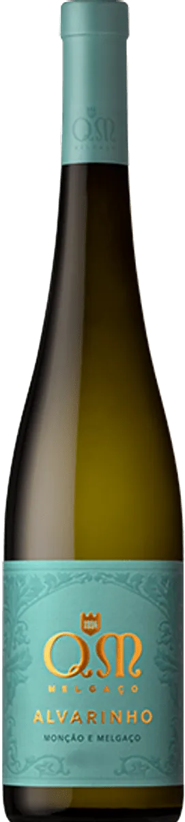 Bottle of Quintas de Melgaço QM Alvarinhowith label visible