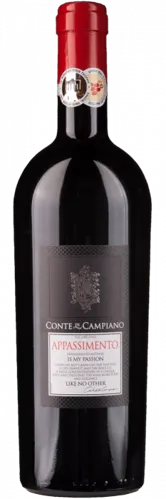 Bottle of Conte di Campiano Appassimentowith label visible