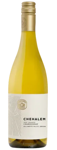 Bottle of Chehalem Inox Unoaked Chardonnaywith label visible