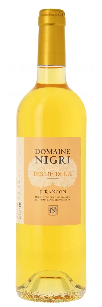 Bottle of Domaine Nigri Pas de Deux Jurançonwith label visible
