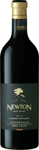Bottle of Newton Cabernet Sauvignonwith label visible