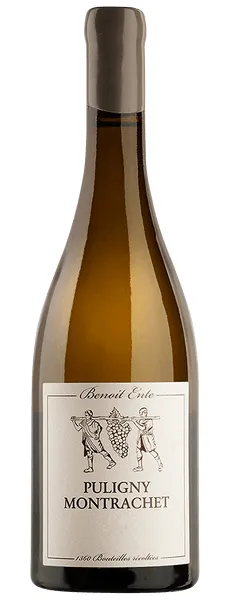Bottle of Benoît Ente Puligny-Montrachetwith label visible